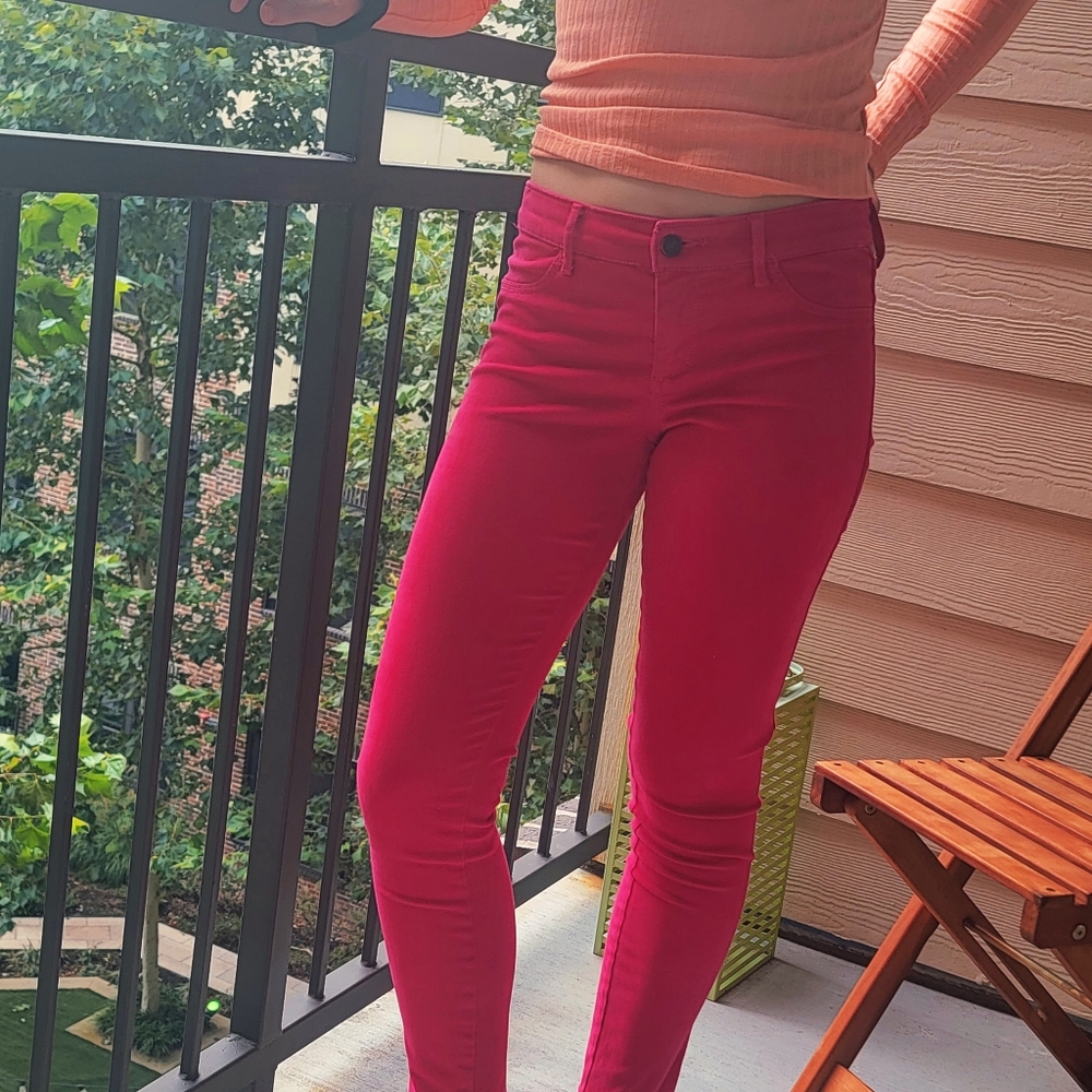 Hot pink pants